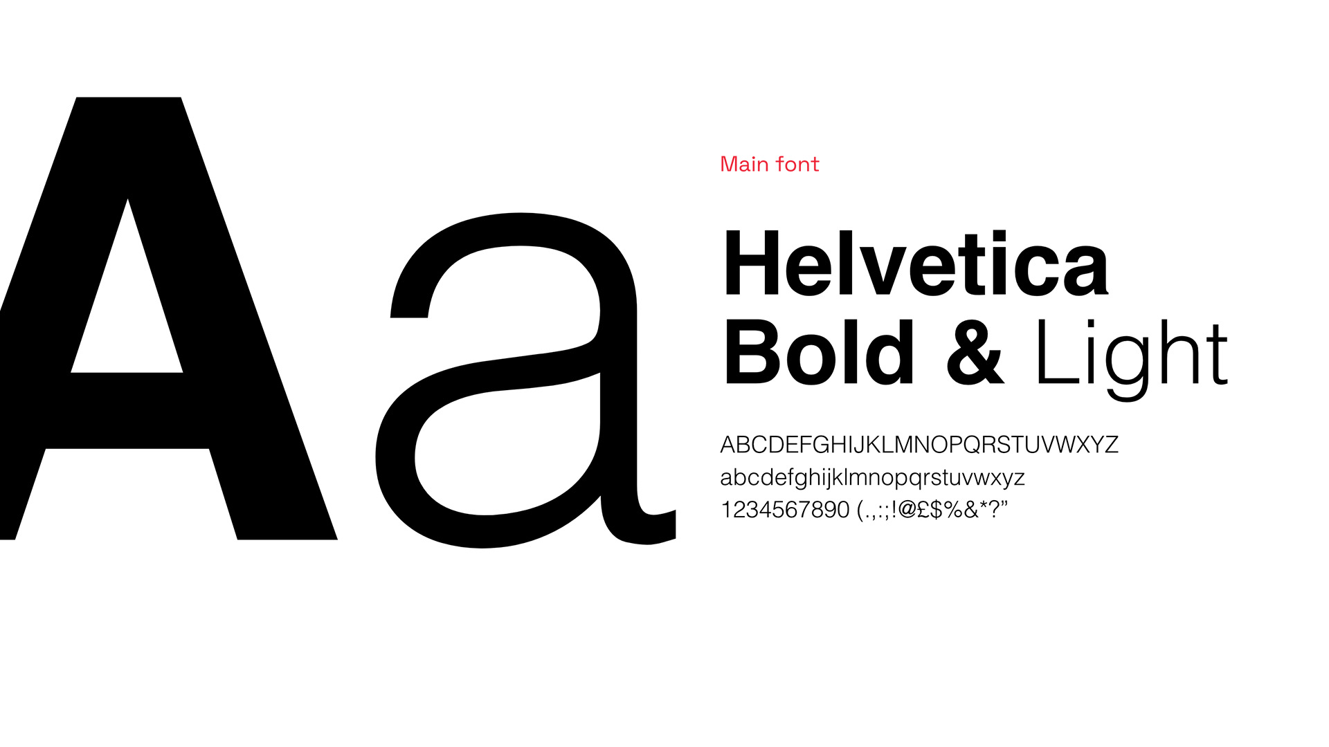 grafica che espone i font utilizzati per il branding di pershing