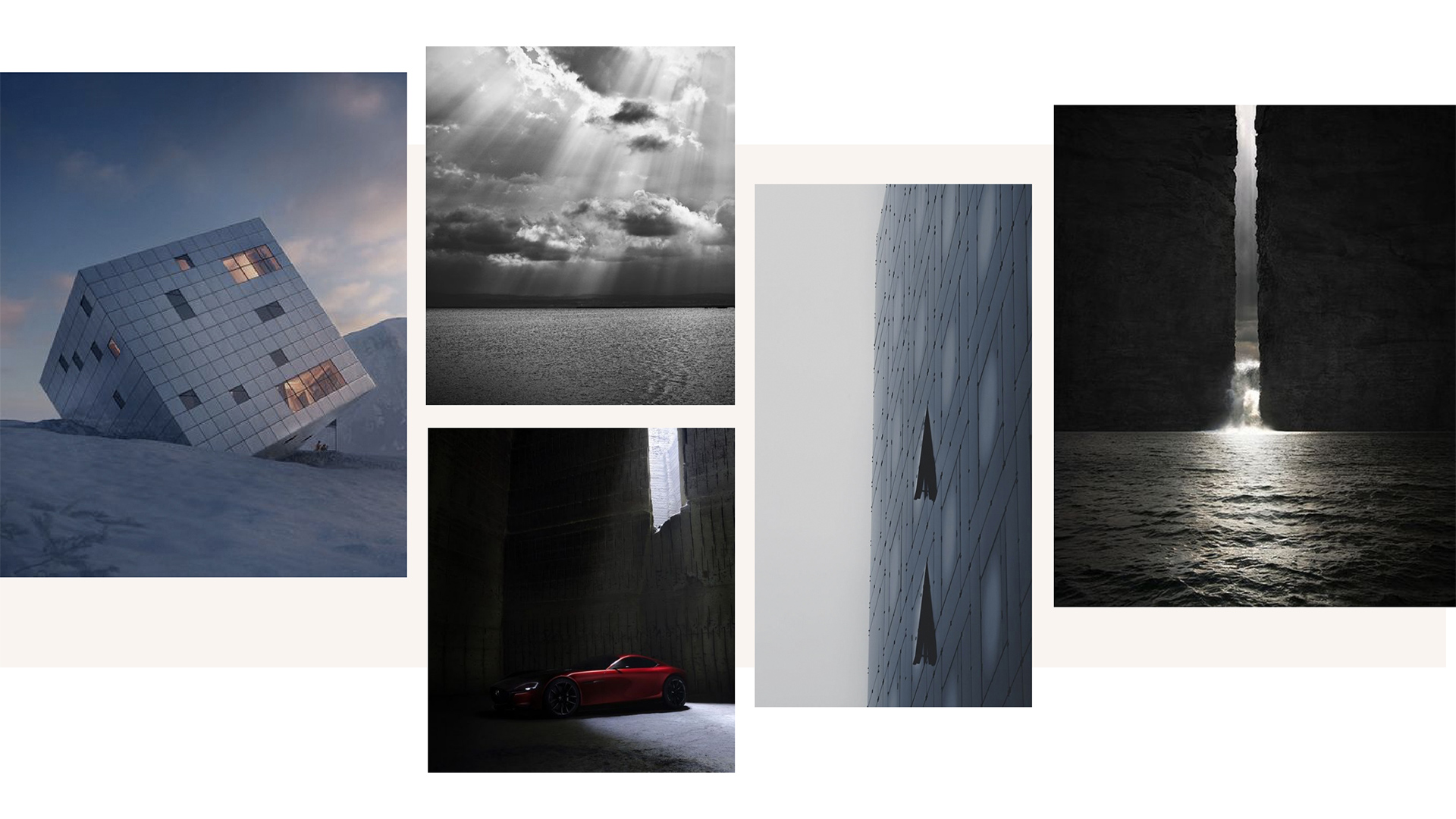 Moodboard per la realizzazione del progetto GTX70